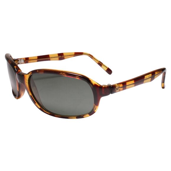 Deadstock Genuine Vintage Hip 80s 90s Mens Brown Small Rectangle Sunglasses - Picture 2 of 3